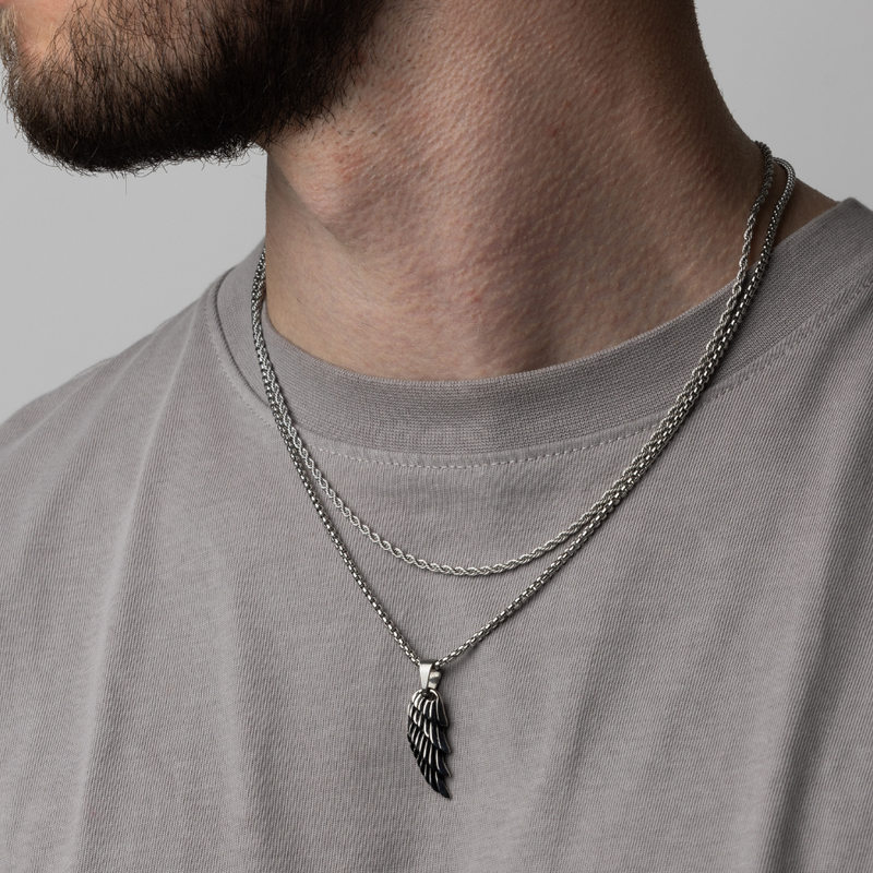 Make Your Own Set - Wing & Rope Chain -Perfect Jewellery Gifts For Men - By Twistedpendant