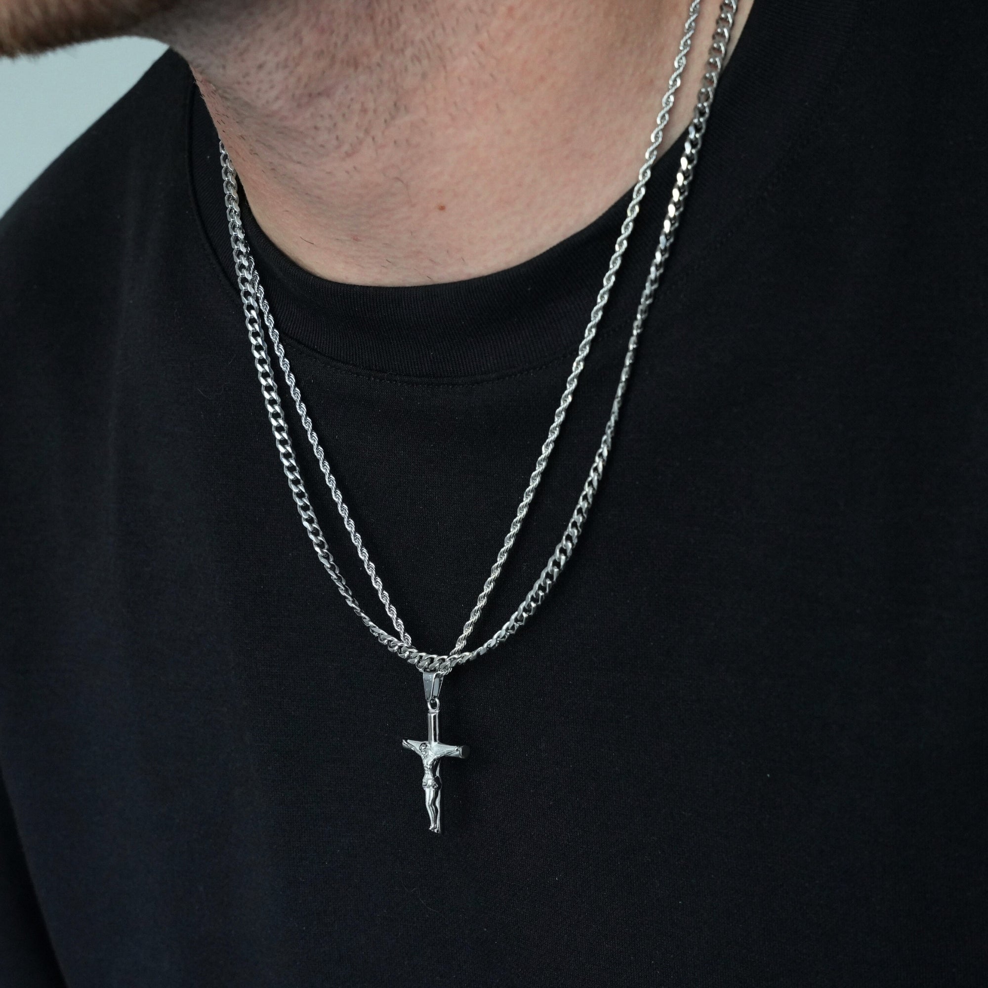 Crucifix Set (Silver)