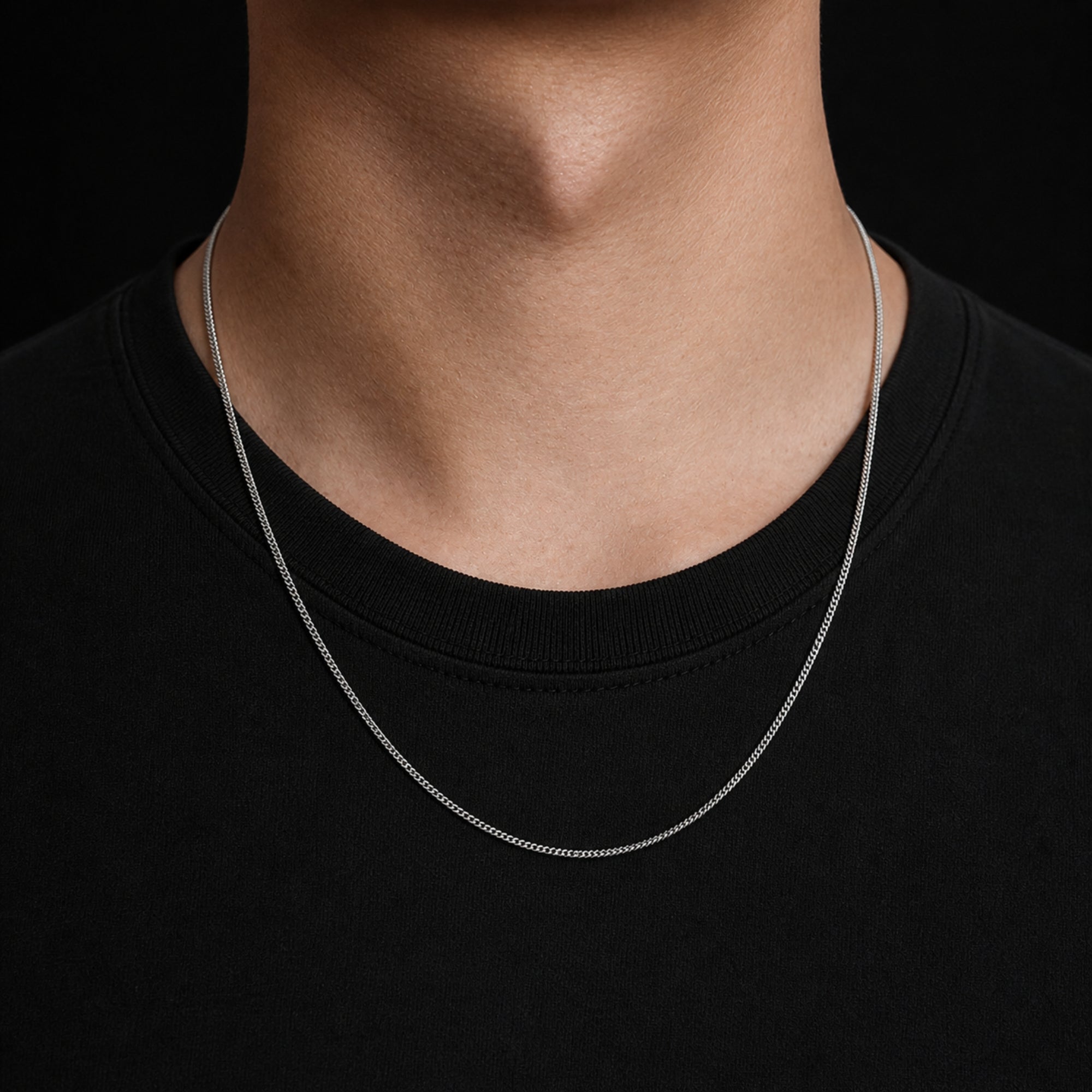 Silver Thin Cuban Chain (1.5MM)
