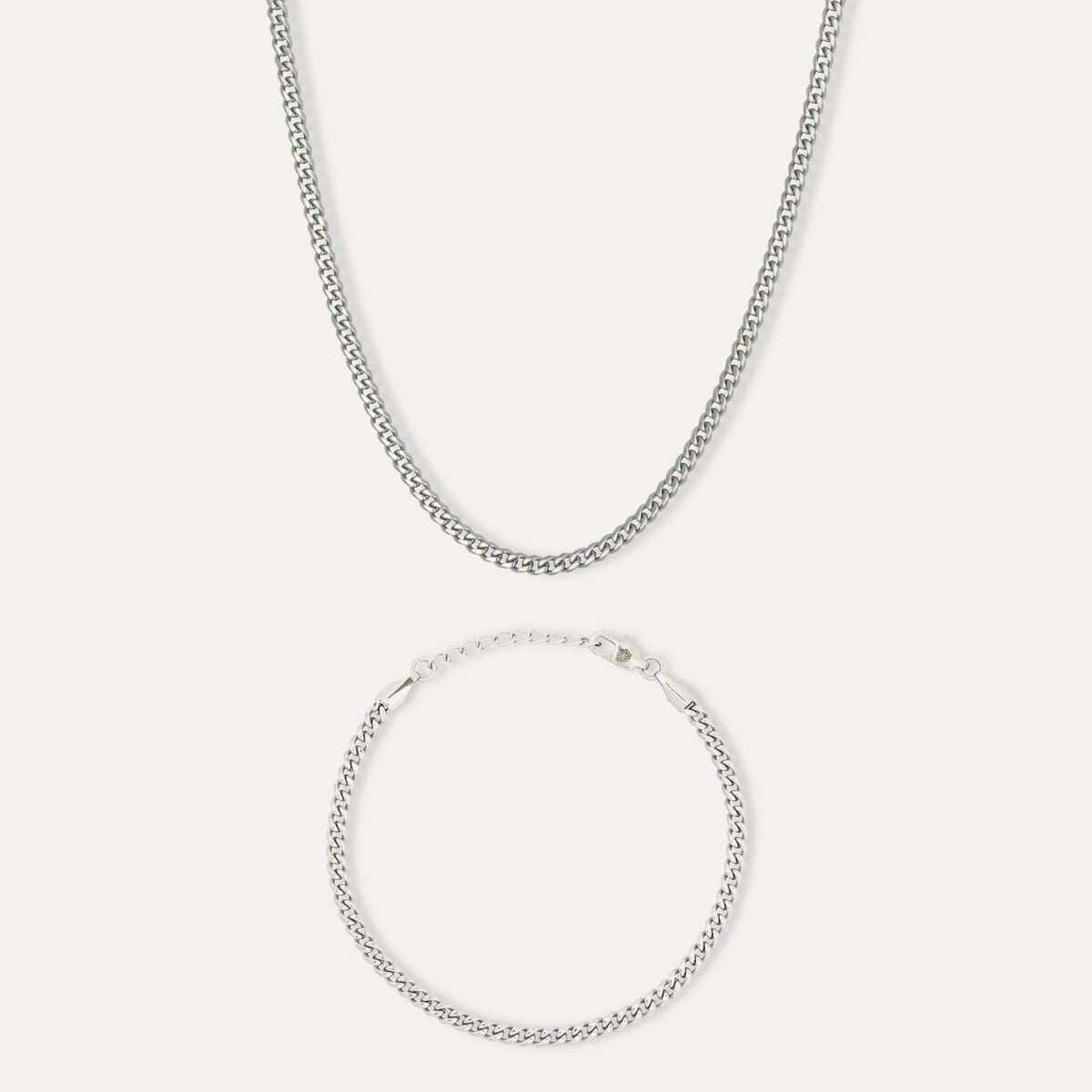 Silver Cuban Set (3MM)