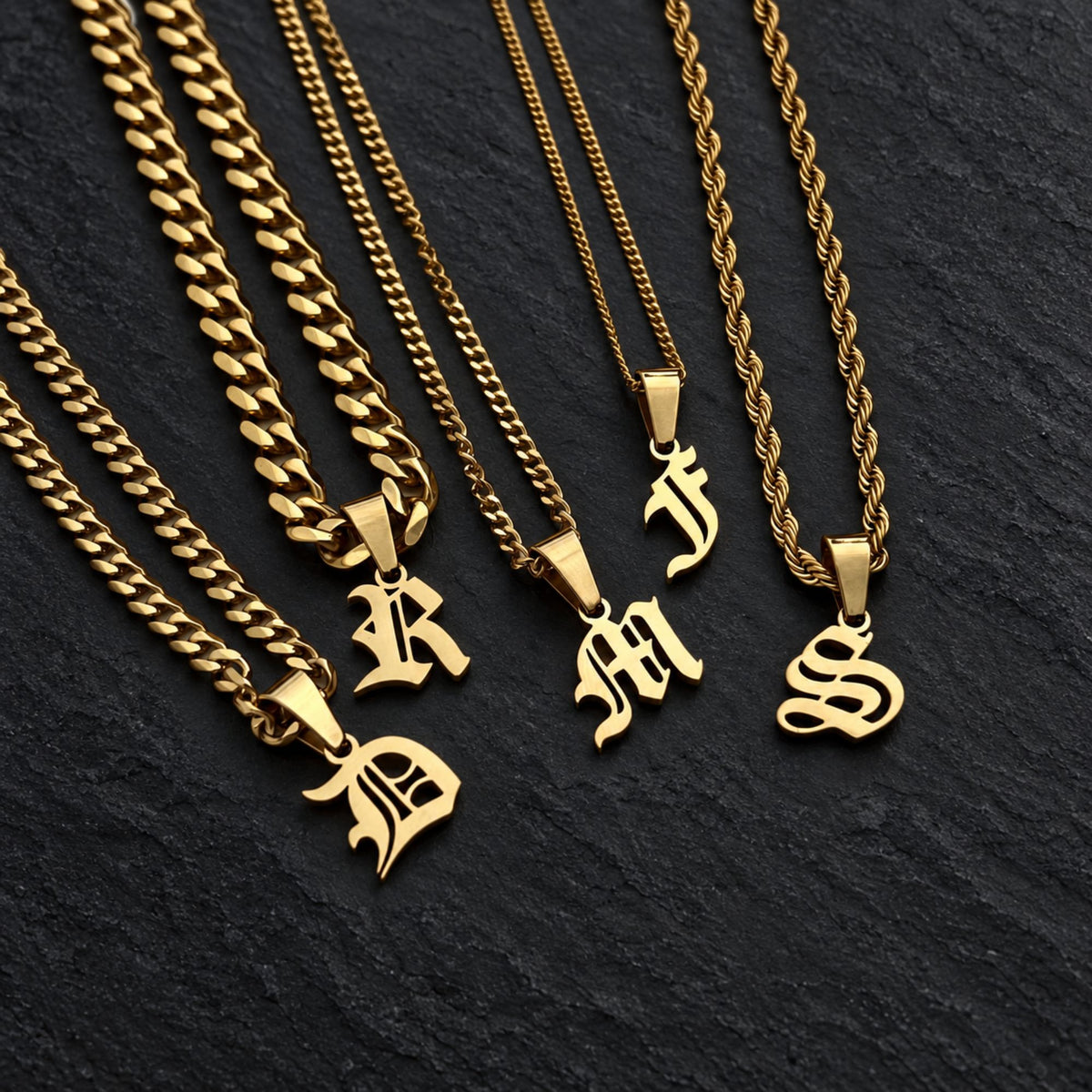 Old English Initial - Gold
