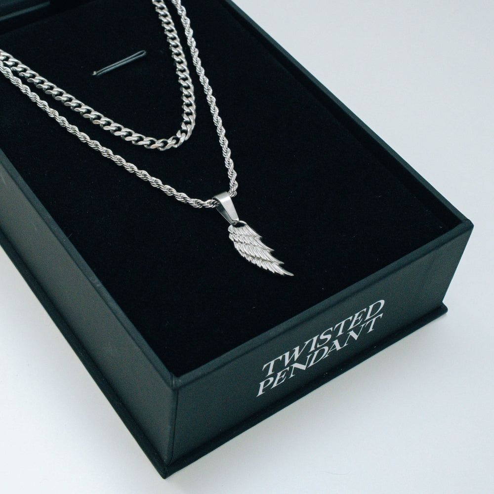 Wing Necklace Set - By Twistedpendant