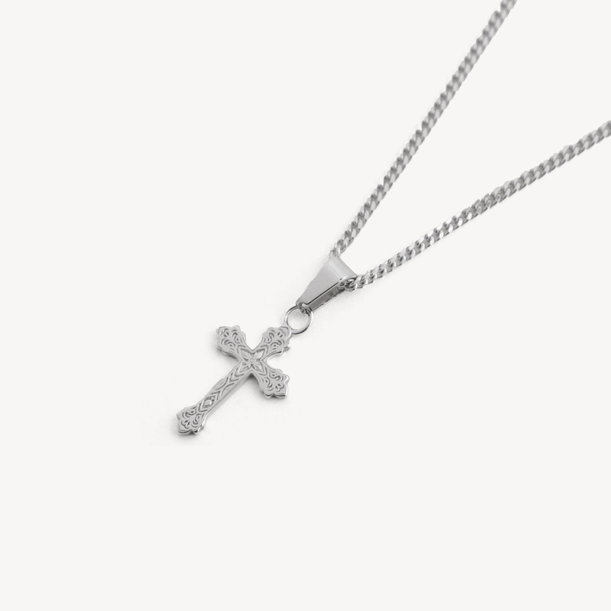 Micro Vintage Cross - 925 Silver
