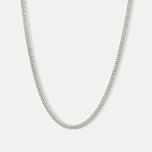 925 Sterling Silver Chain - Flat Cuban Necklace For Men By Twistedpendant