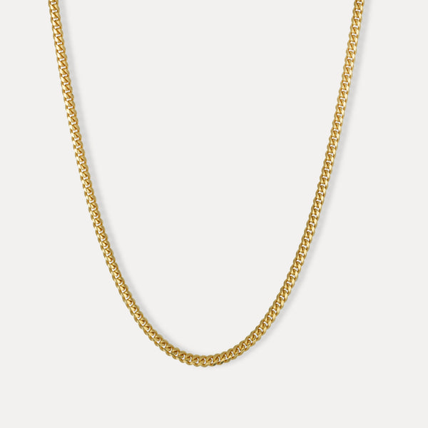 4mm Gold Miami Cuban Chain - Premium Italian Sterling Silver by Twistedpendant