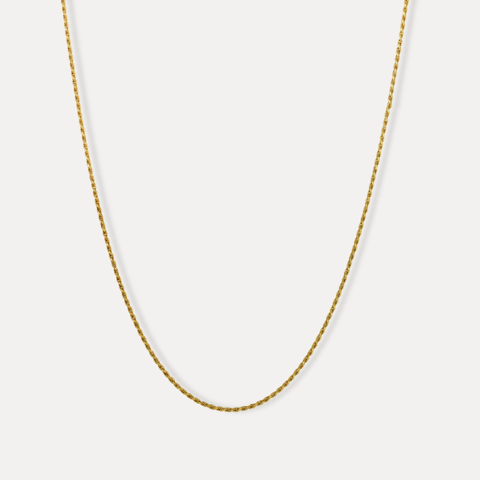 1.5mm Thin Gold Rope Chain - Mens Gold Chain | By Twistedpendant