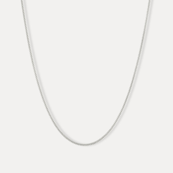 Thin Silver Cuban Chain - Mens Sterling Silver Chain | By Twistedpendant