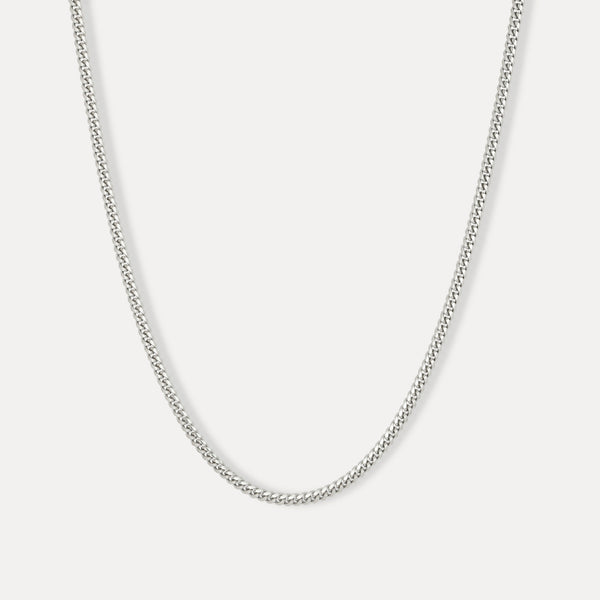 Silver 3.5mm Cuban Chain - Mens Sterling Silver Chain | By Twistedpendant