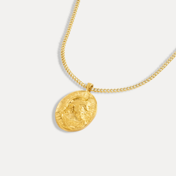 Greek God Pendant Necklace - Ares God Of War Pendant By Twistedpendant