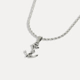 Anchor Necklace - Silver Anchor Pendant For Men - By Twistedpendant