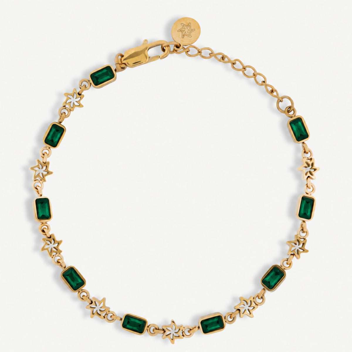 Origin Bracelet Green - Gold