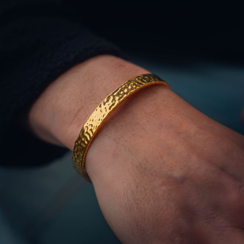 Men's Cuff Bracelets - Gold Cuff Bangle Bracelets For Men | Twistedpendant