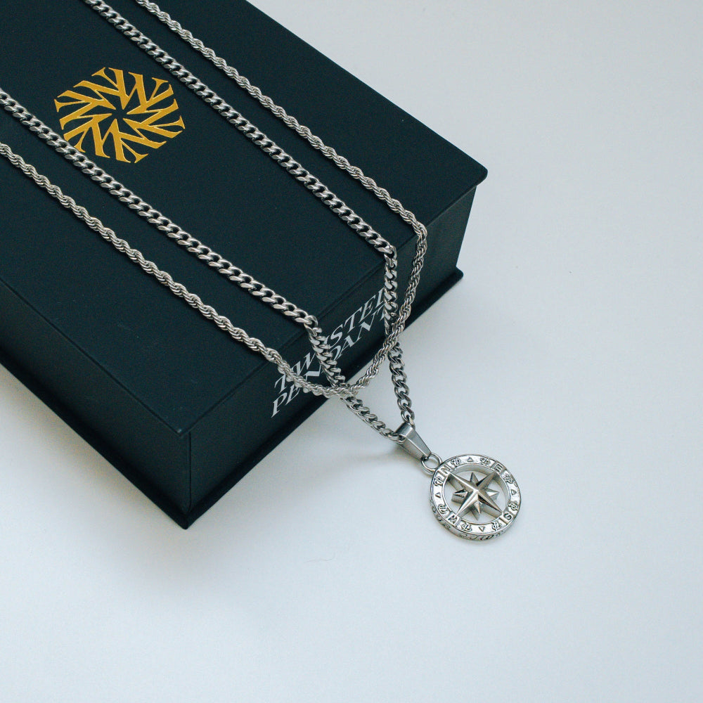 North Star Necklace Set - By Twistedpendant