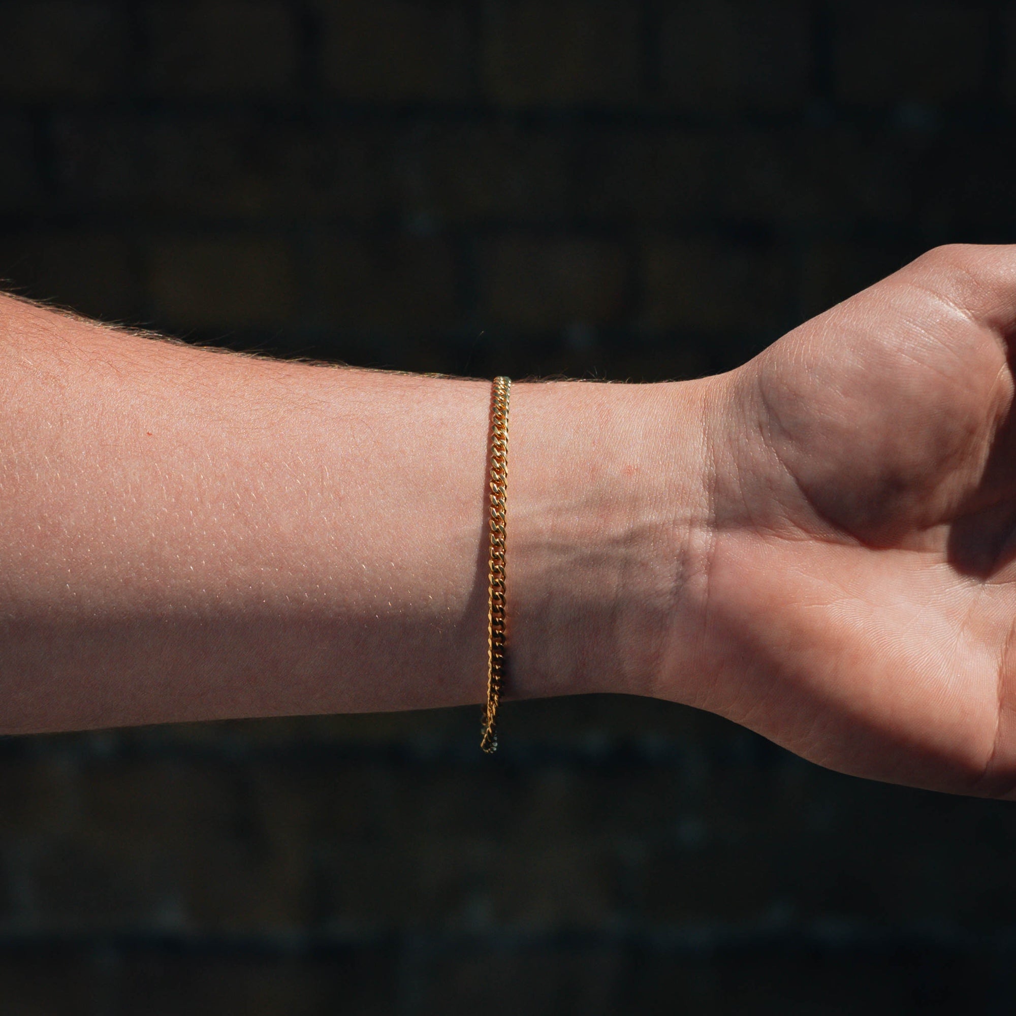 Gold Cuban Bracelet (3MM)