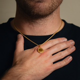 Men's Gold Octagon Pendant - Men's Small Necklace | Twistedpendant