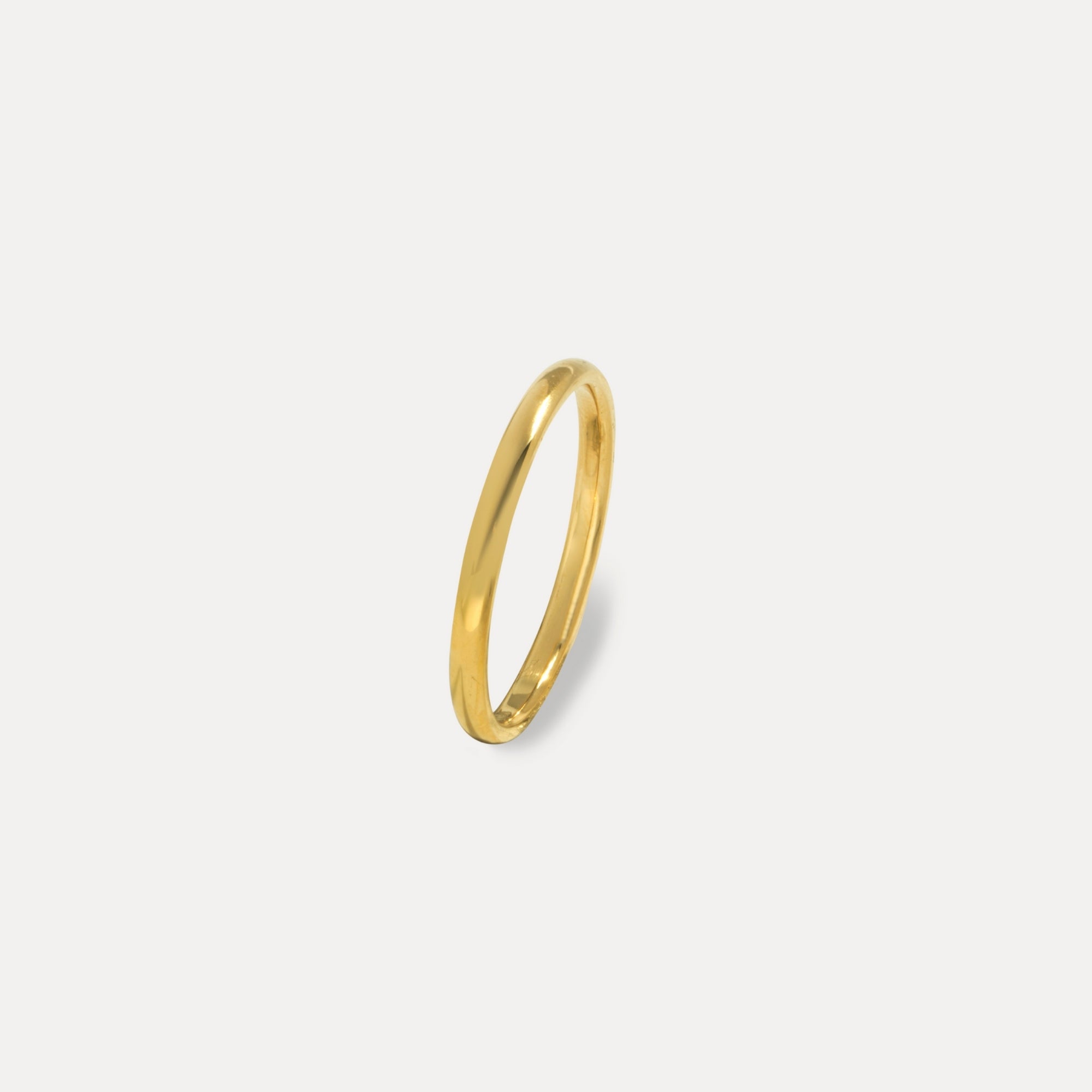 Micro Thin Gold Band – Ultra Thin Ring for Men - By Twistedpendant
