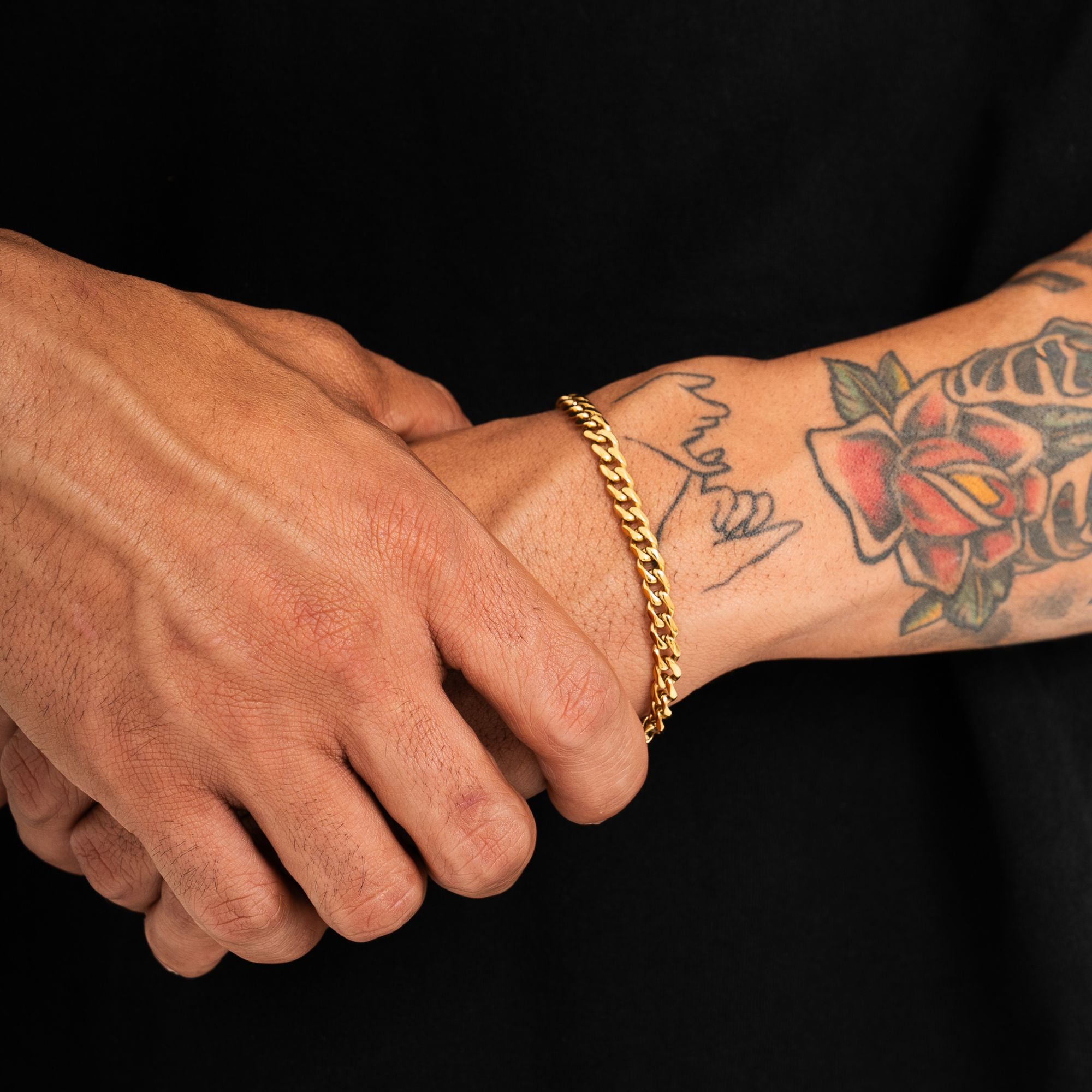 Gold Cuban Bracelet (5MM)