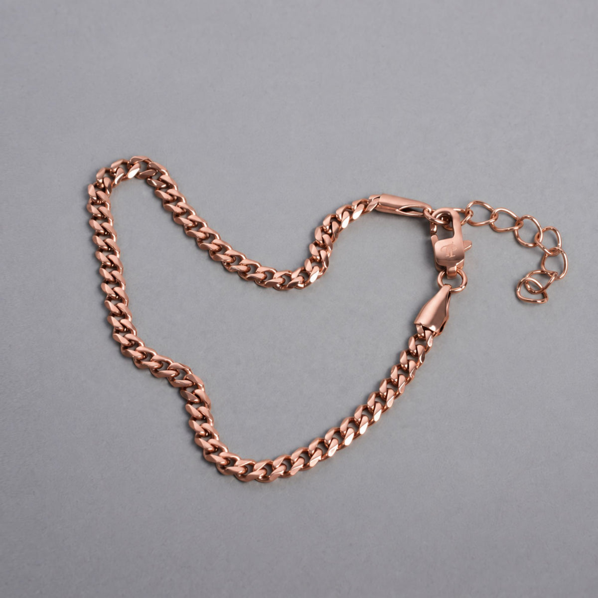 Rose Gold Cuban Bracelet (3MM)