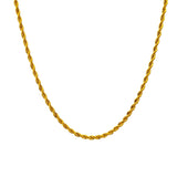 Gold Rope Chain Necklace - Mens Necklace Chain | By Twistedpendant