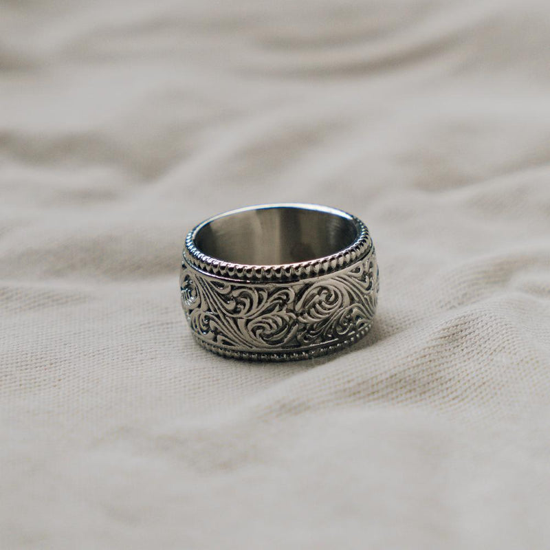 Intra Ring - Silver | Mens Chunky Silver Band Ring - By Twistedpendant