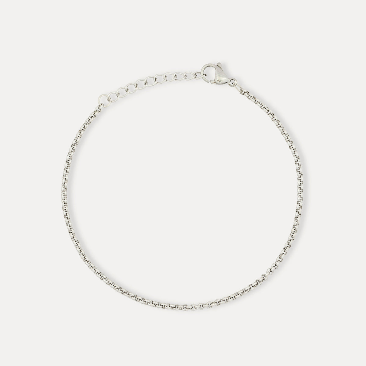 Silver Belcher Bracelet (2MM)
