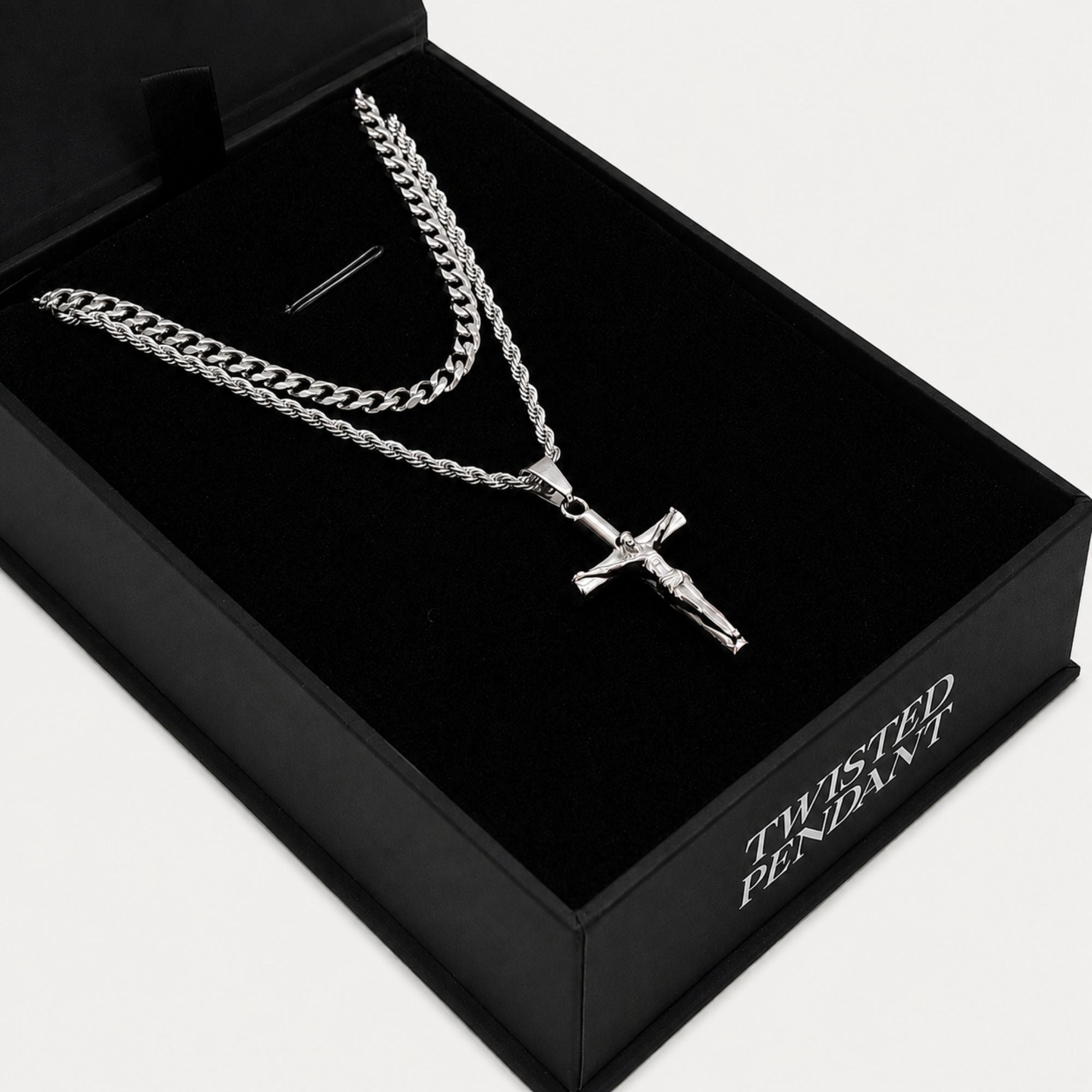 Crucifix Set (Silver)