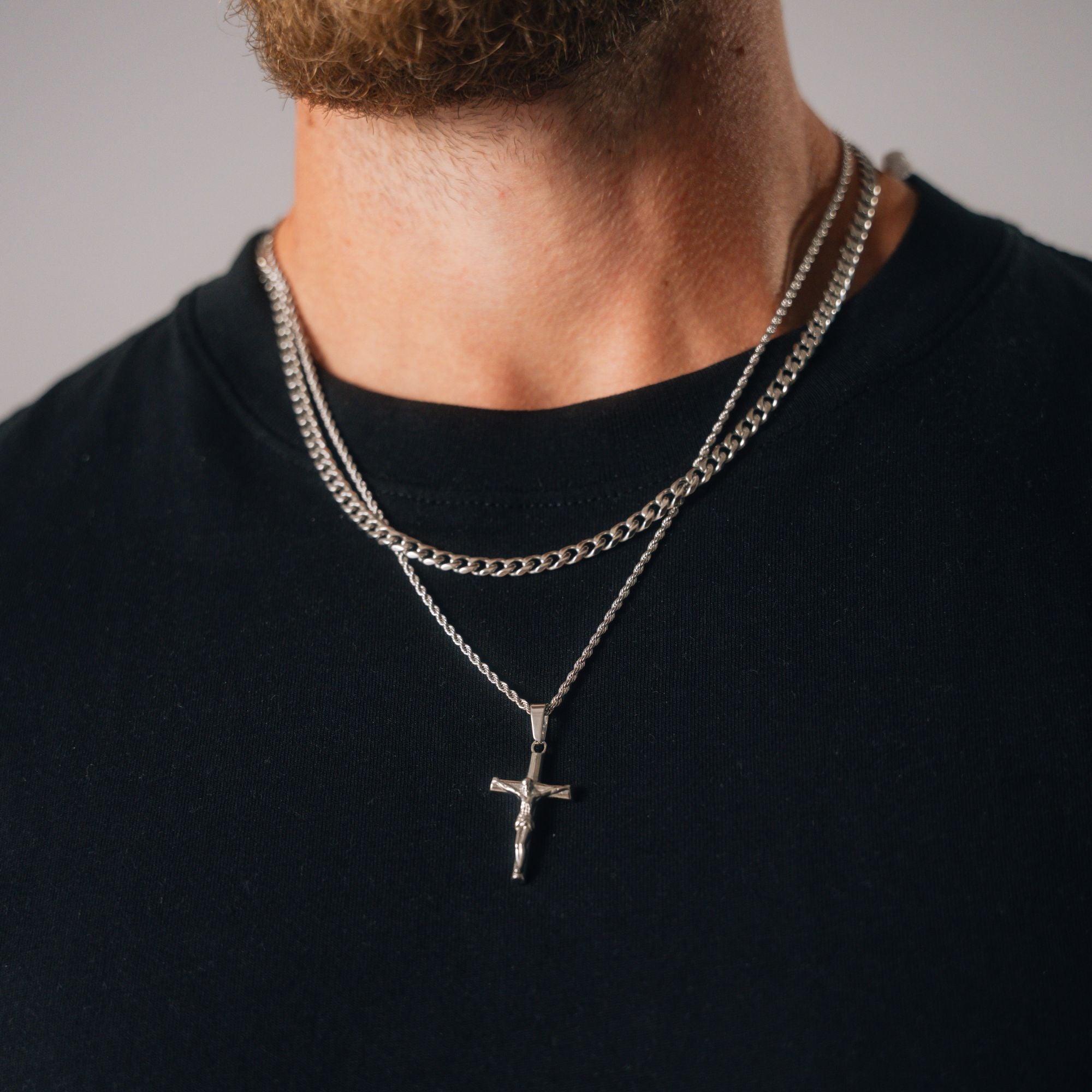Crucifix Set (Silver)
