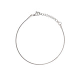 Thin Silver Box Chain (1MM) For Men - Mens Bracelets | Twistedpendant