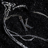 Gold Initial Necklace For Men - Mens Initial Pendant By Twistedpendant