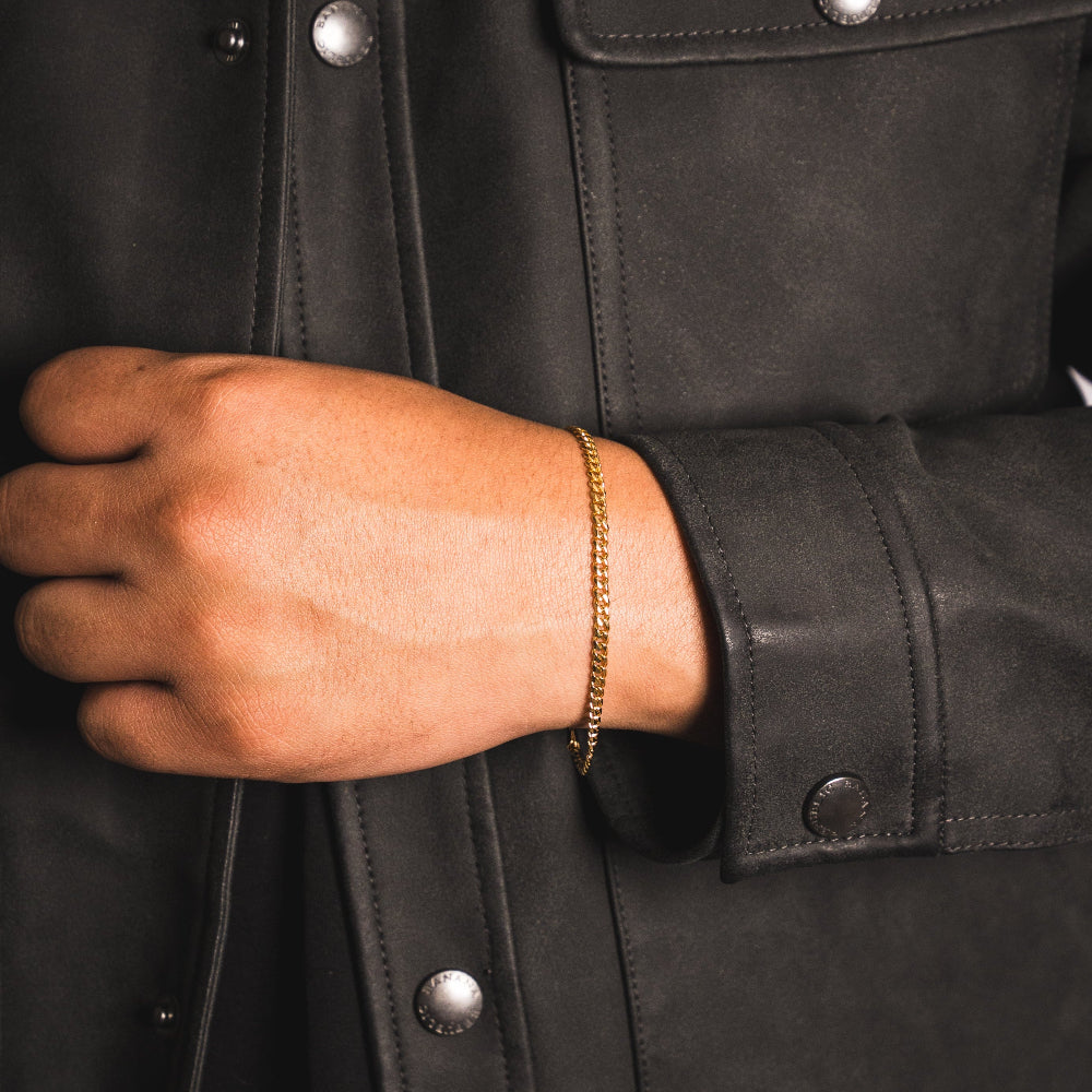 Gold Cuban Bracelet (3MM)