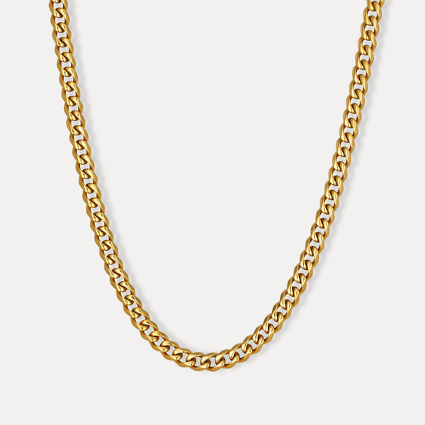 Mens Gold Cuban Link Chain (6MM) - Mens Necklace By Twistedpendant