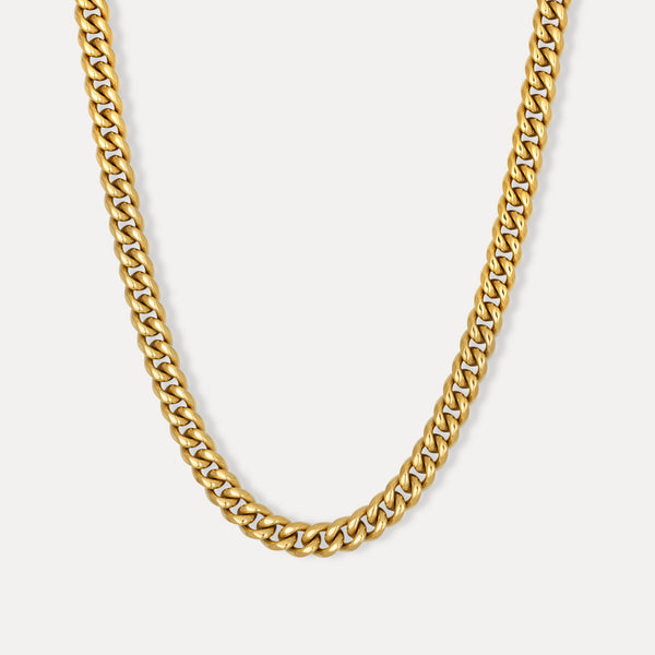 Gold Thick Cuban Chain (8MM) | Mens Gold Chain - Twistedpendant