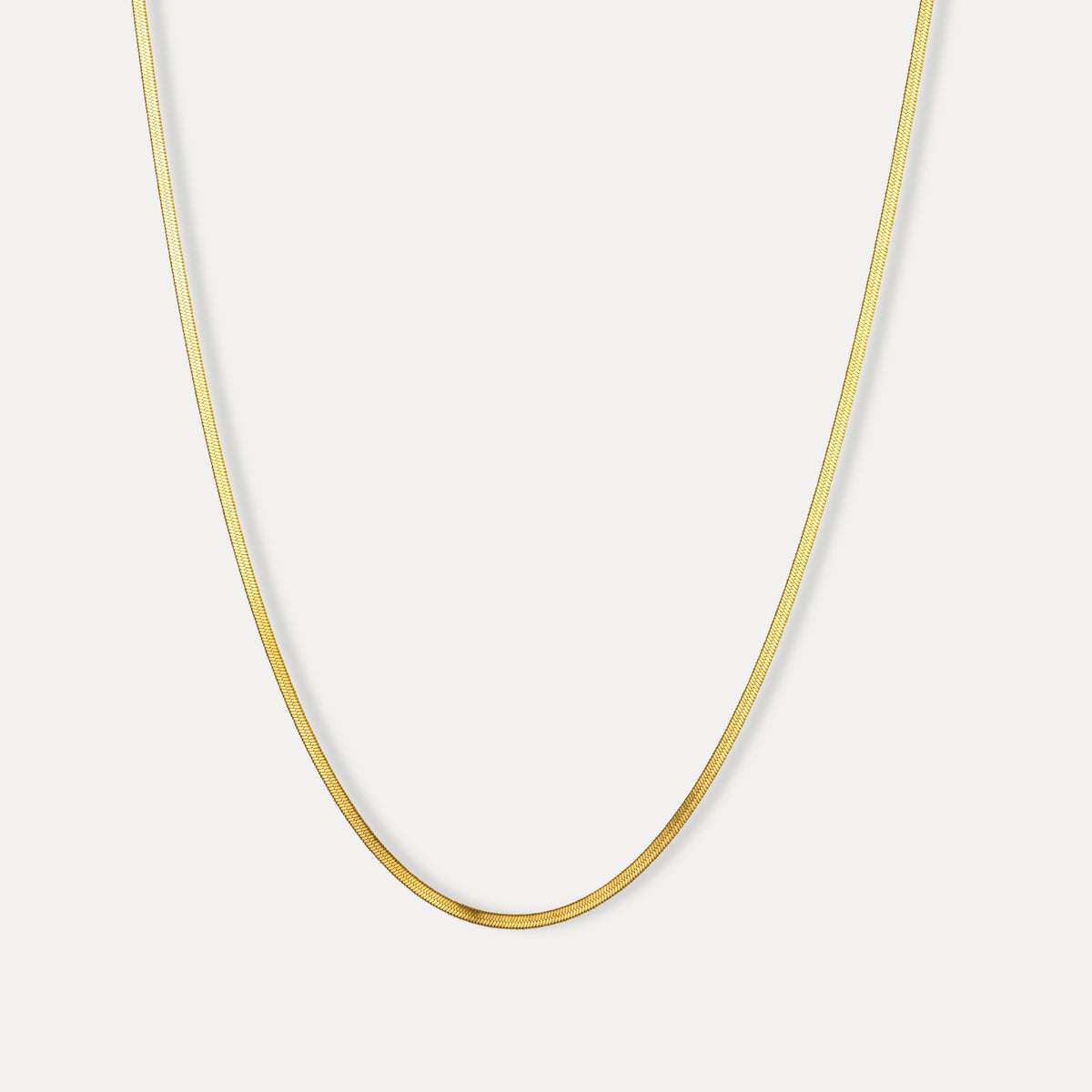 Gold Flat Snake Chain (2MM)