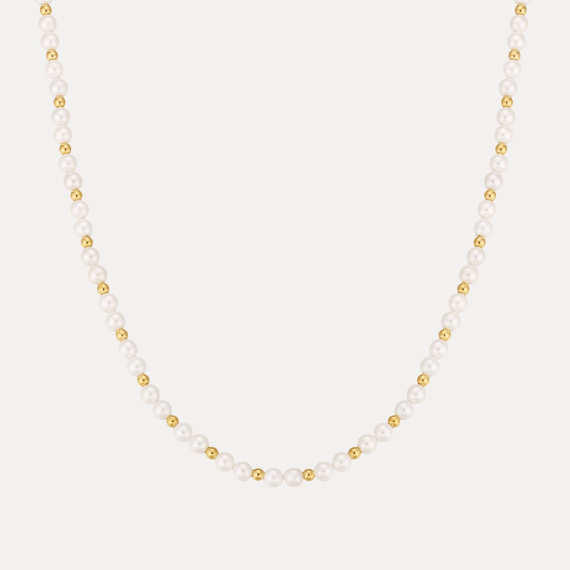 Gold Pearl Necklace Chain - Men's Pearl Necklace | Twistedpendant