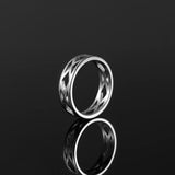 Edge Ring - Men's Silver Band Rings - Man Rings | Twistedpendant