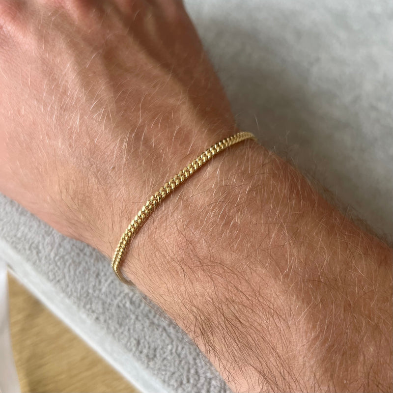 23K Gold Miami Cuban Bracelet (3MM)