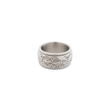 Intra Ring - Silver | Mens Chunky Silver Band Ring - By Twistedpendant