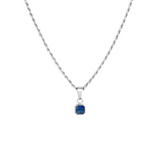 Mini Lapis Lazuli Pendant | Silver Necklace For Men - By Twistedpendant