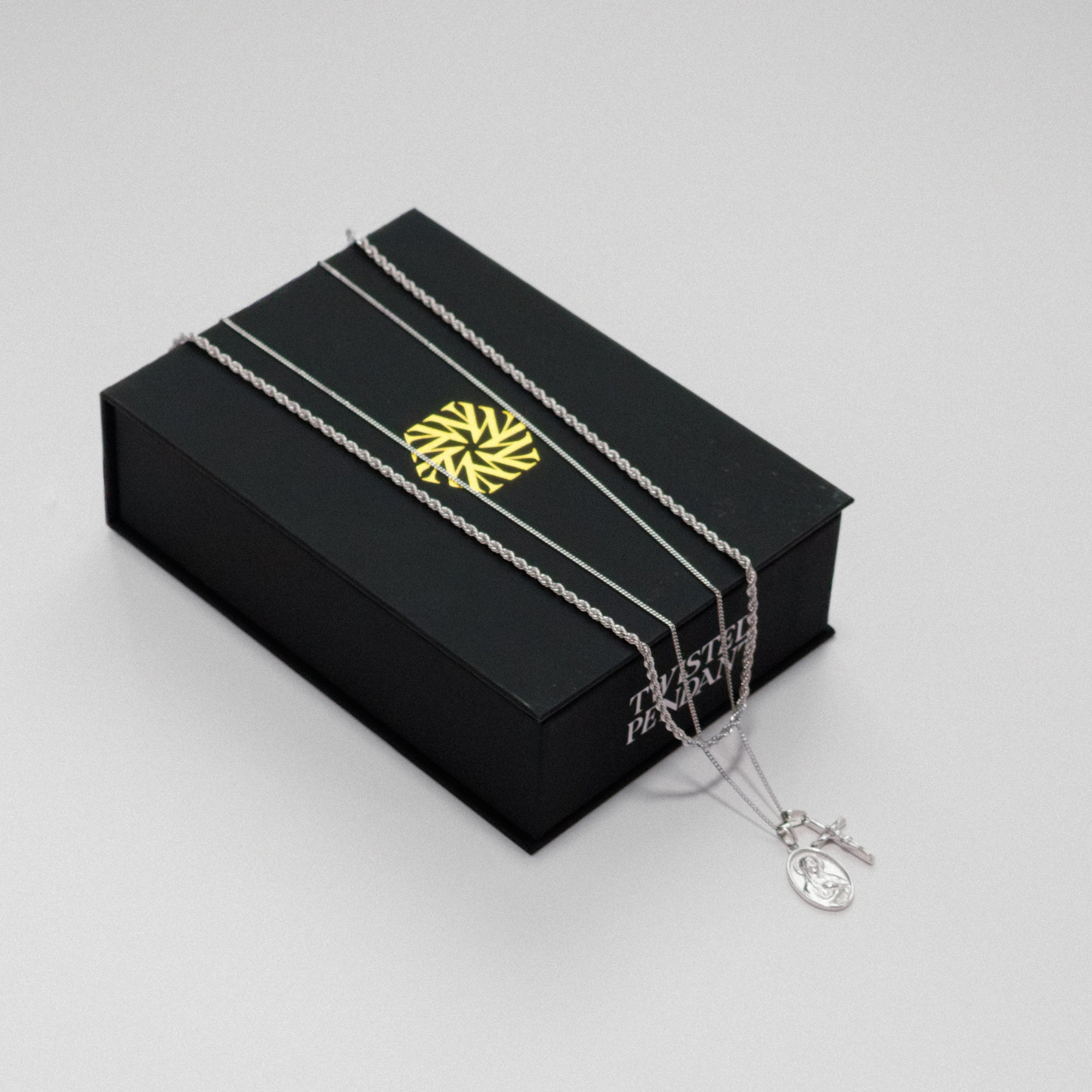 Mary X Crucifix Set - Silver