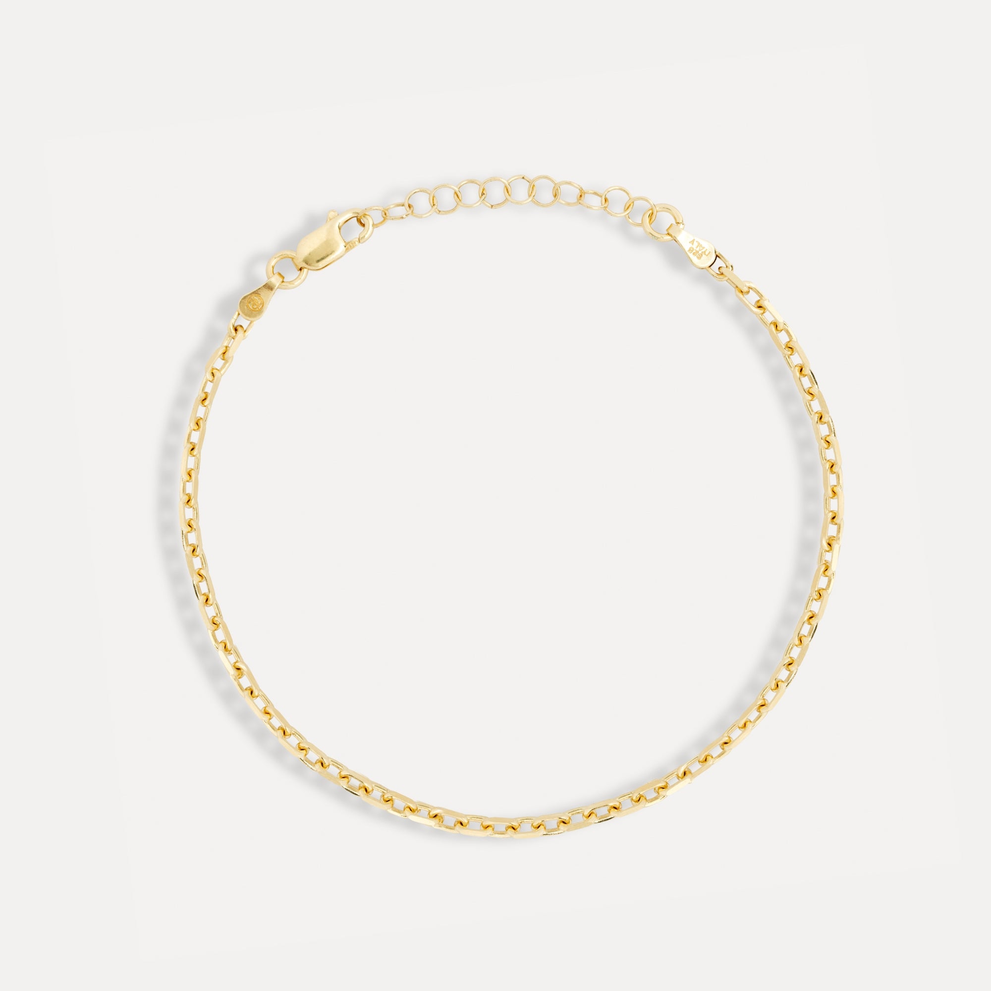 925 Micro Rolo Bracelet - Gold