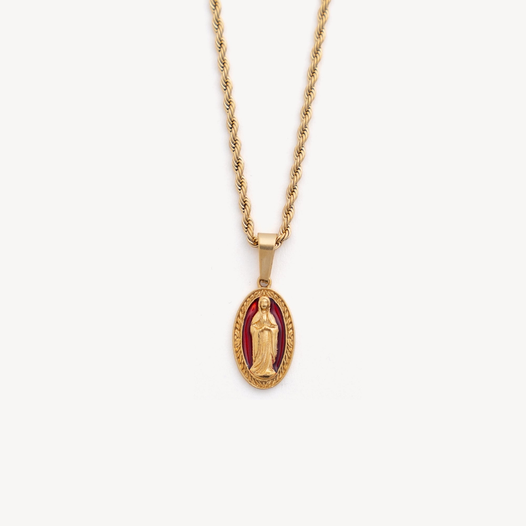 Virgin Mary - Red (Gold)