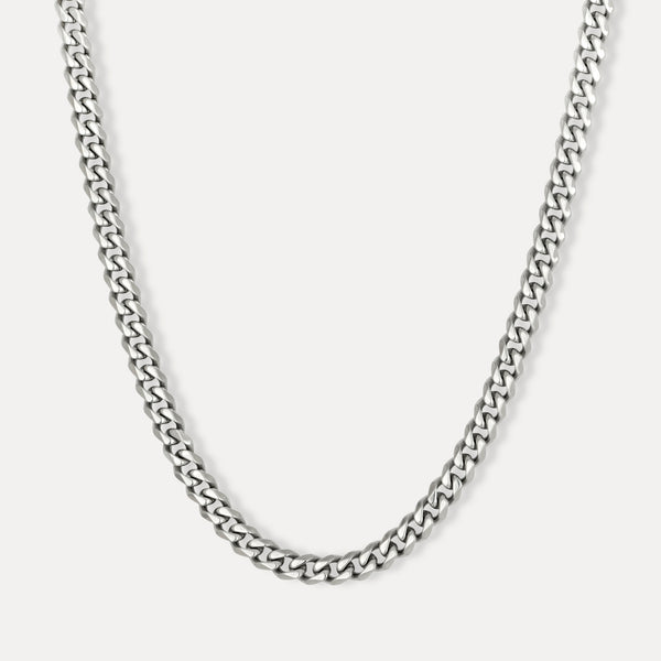 Mens Silver Cuban Link Chain (6MM) - Mens Necklace By Twistedpendant