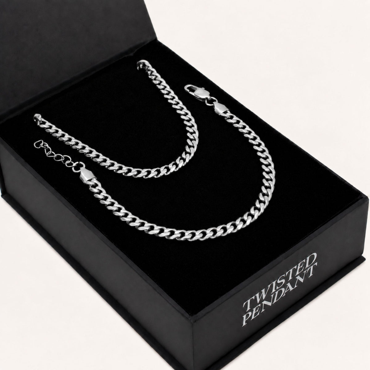 Silver Cuban Set (5MM)