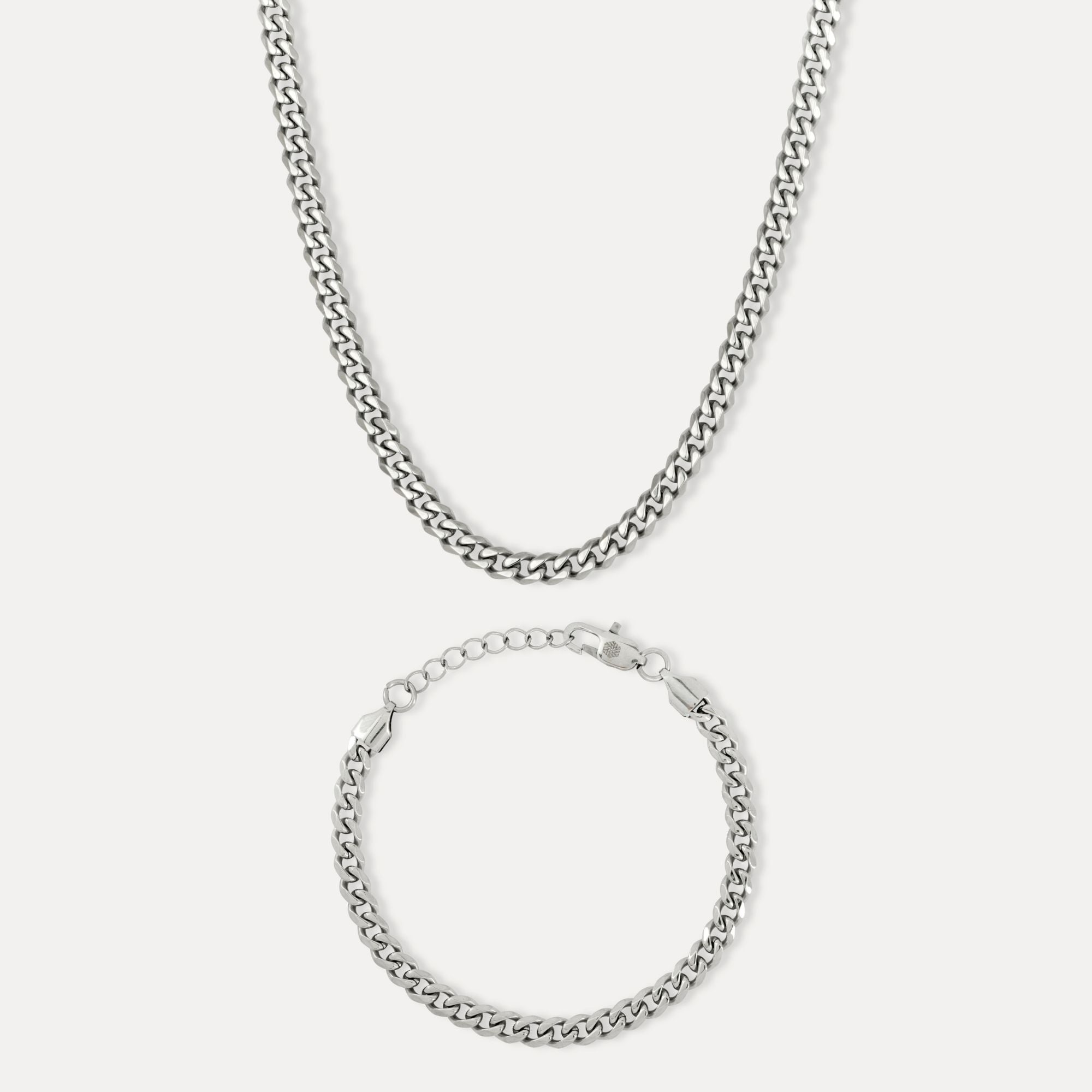 Silver Cuban Set (5MM)