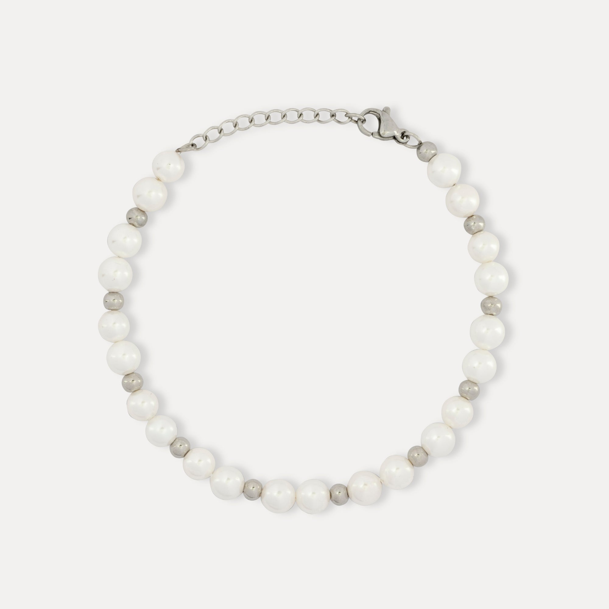 Silver Pearl Bracelet