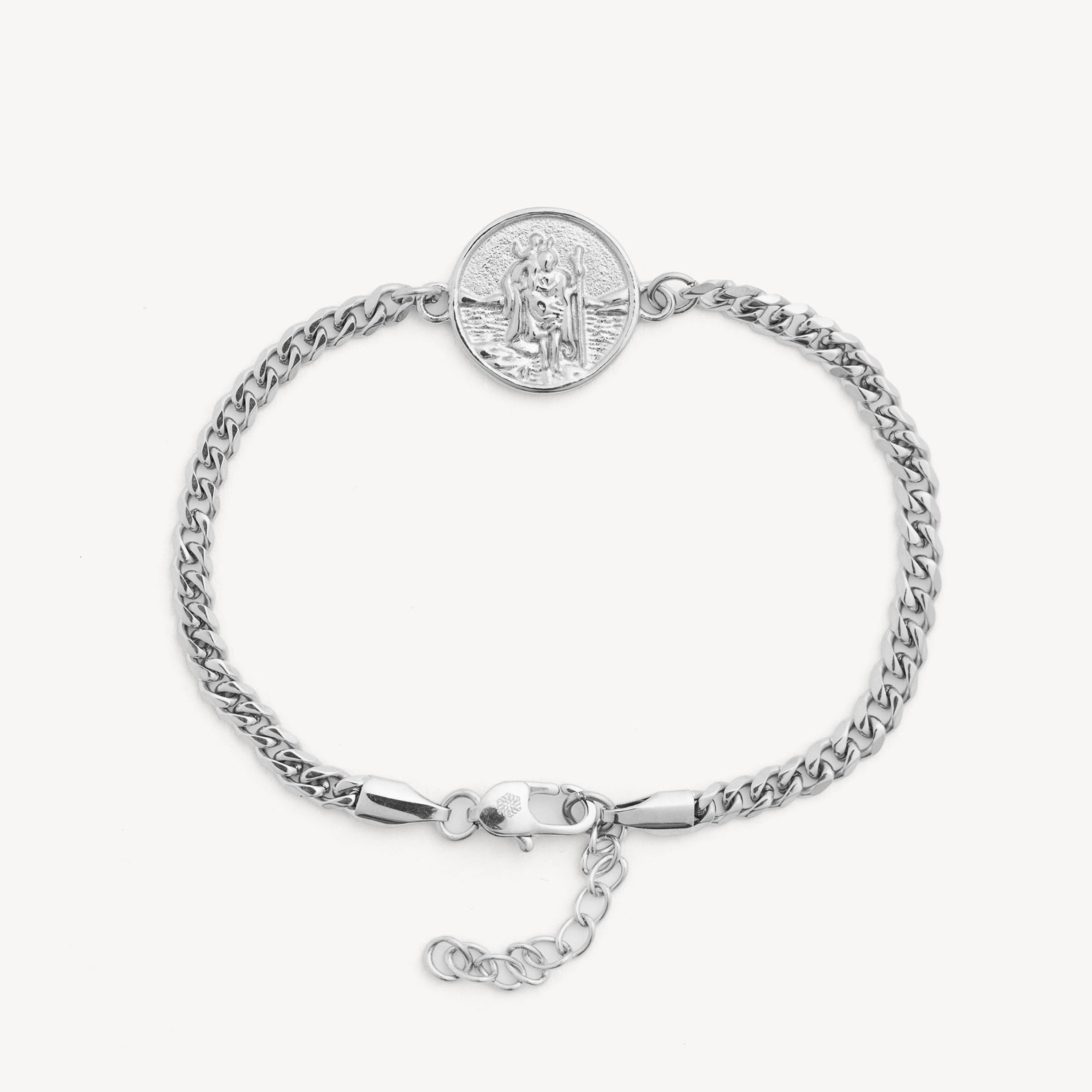 St Christopher Bracelet - Silver