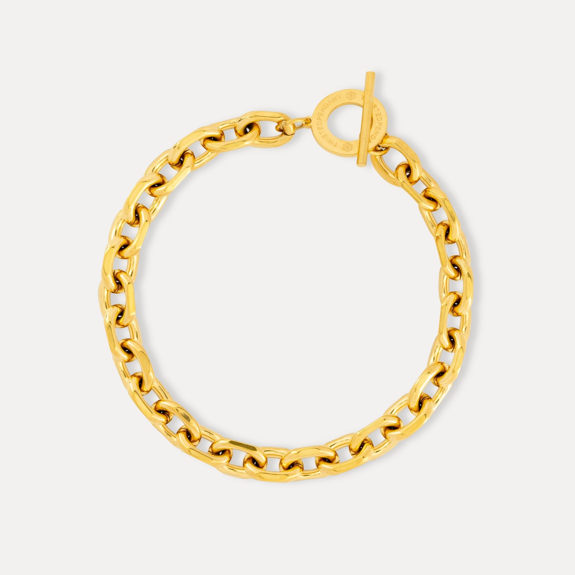 Gold Chunky Bracelet Chain - Mens Bracelets By Twistedpendant