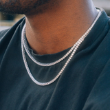 Silver Tennis Chain Necklace for Men - Tennis Chains | Twistedpendant