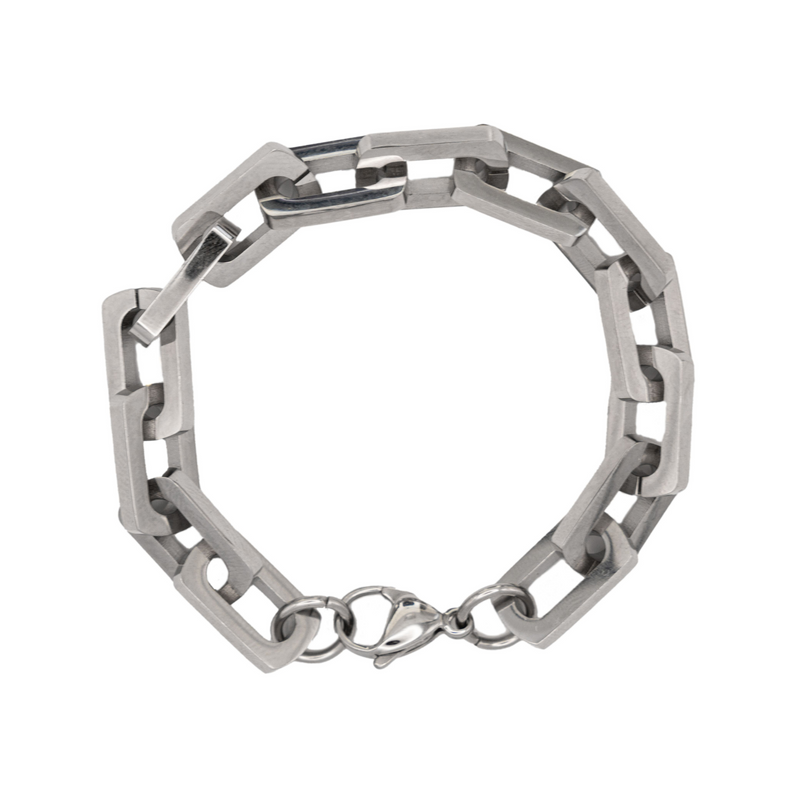 Mens chunky stainless steel bracelets clearance
