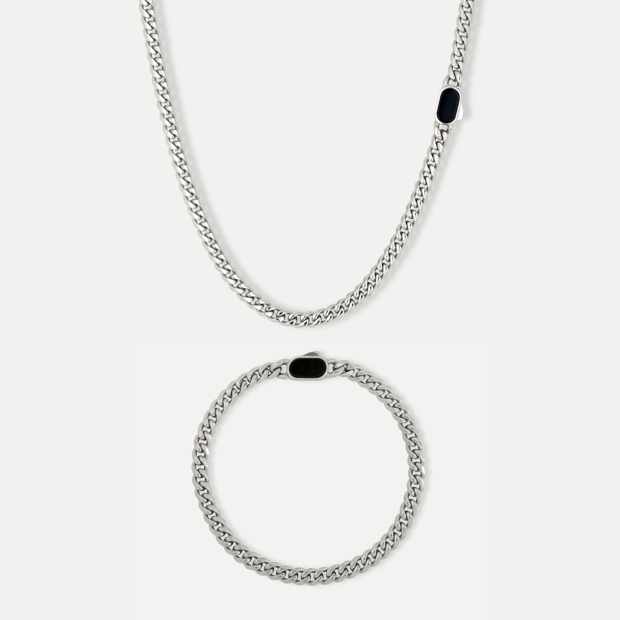 Mens Onyx Cuban Chain Set | Twistedpendant